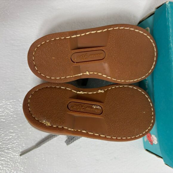 Buster Brown Vintage Kids Two Toned Unisex Saddle Oxford Shoes Size5D Gray Black - Picture 11 of 15